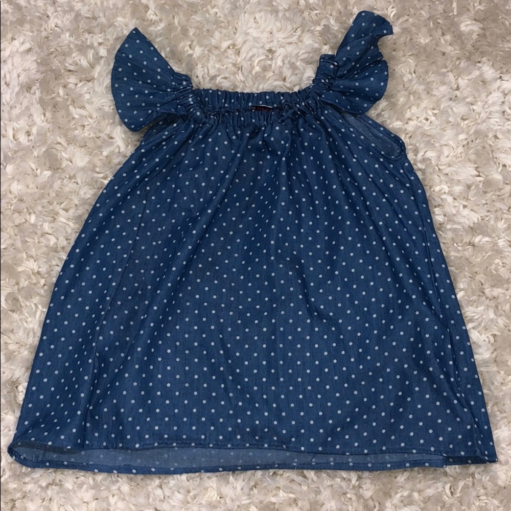 3/$12 Girls Ruffle Polka Dot Shirt!